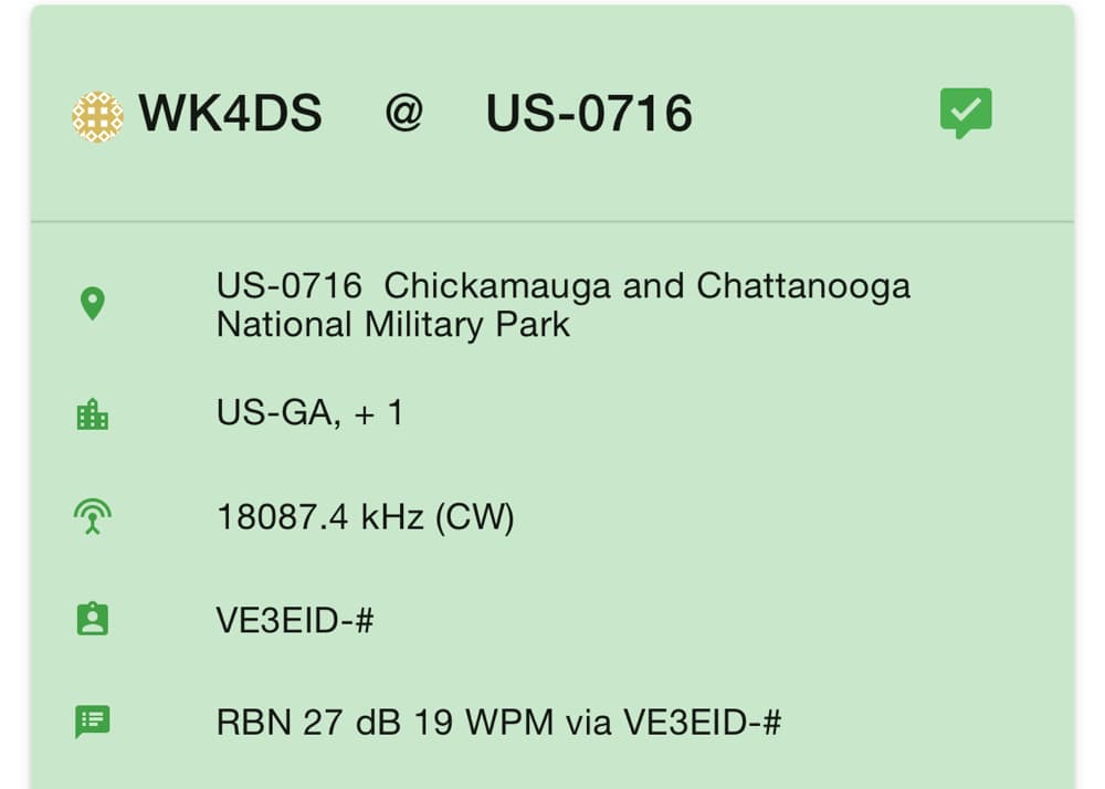 I had a goal, confirm an activation with only DX stations…